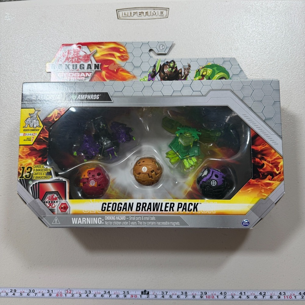 MAKI Bakugan - Geogan Brawler Pack - Arachnia and Amphrog NIB